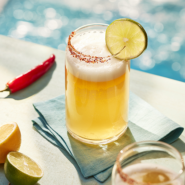 Exotic Spicy Tropical Brew with pepper syrup