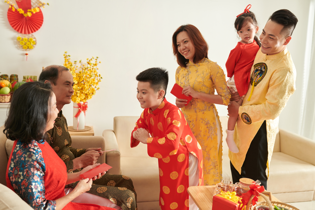 chinese new year with family